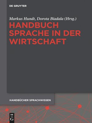 cover image of Handbuch Sprache in der Wirtschaft